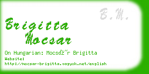 brigitta mocsar business card